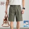 Men's Summer Pure Cotton Elastic Waist Shorts
