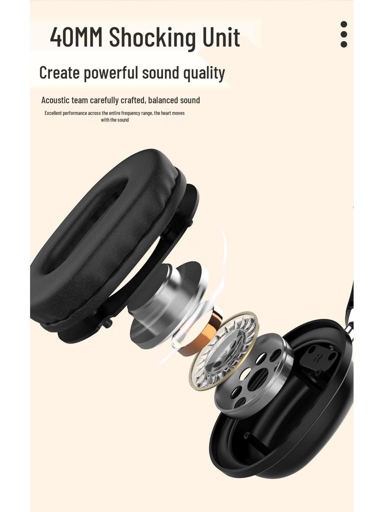 Cross-border Top-Selling Children's Foldable Bluetooth Gaming Headphones