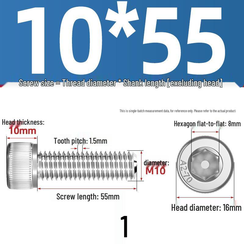 304 Stainless Steel Hex Socket Cap Screw with Extended Thread