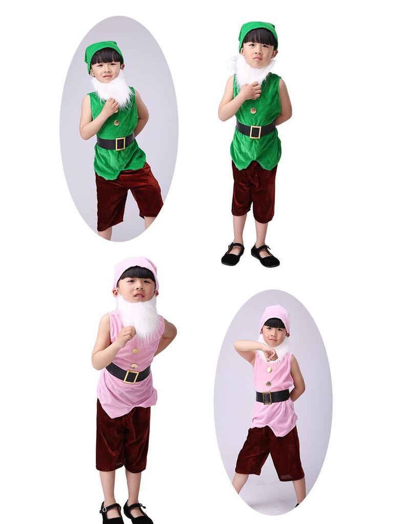 Children's Snow White & Seven Dwarfs Play Costumes: Prince, Hunter, & Magic Mirror Outfits