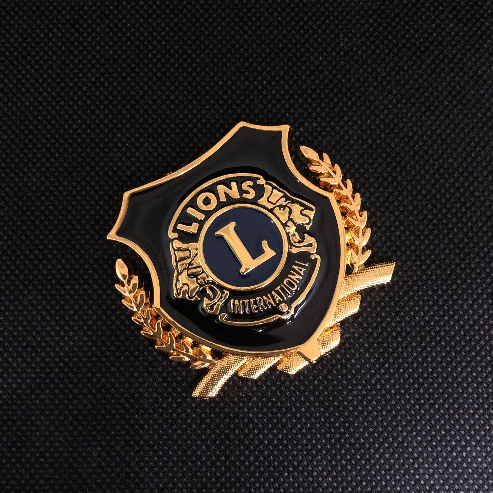 3D Metal Car Sticker Auto Badge Emblem Decal Motorcycle Fender for Lions L Clubs International Car Styling