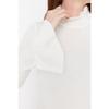 Ecru High Collar Knitwear Sweater Tctaw23ak00039
