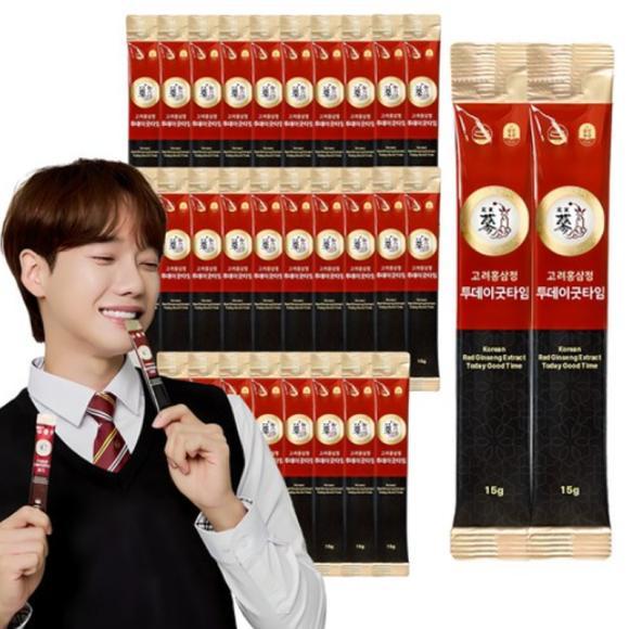 Pungnyeonbogam Korean Red Ginseng Extract Today Good Time, 15g / Kfood, Authentic Korean Food 15g x 30ea