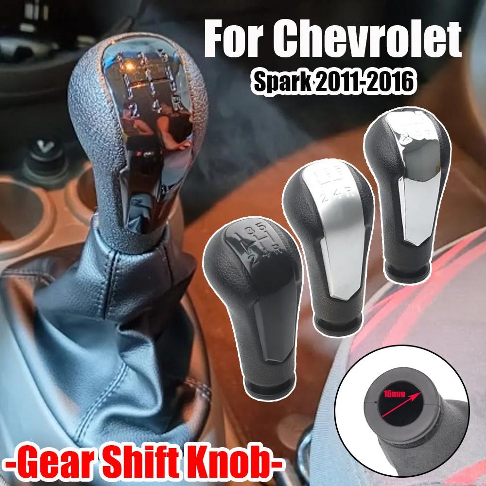 Car 5 Speed Manual Gear Shift Knob For Chevrolet Matiz Spark M300 2011 2012 2013 2014 2015 2016 PU Leather Gaiter Boot Cover