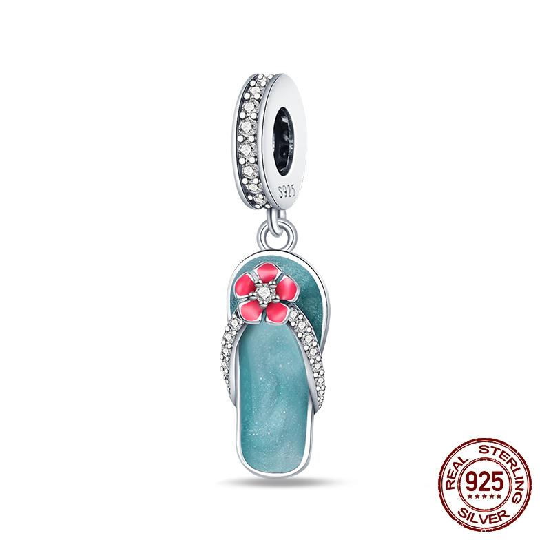 Summer Charms Copper Luminous Ocean Series Pendants Crab Whale Charms Beads Fit Original Bracelet Fine Diy Jewelry