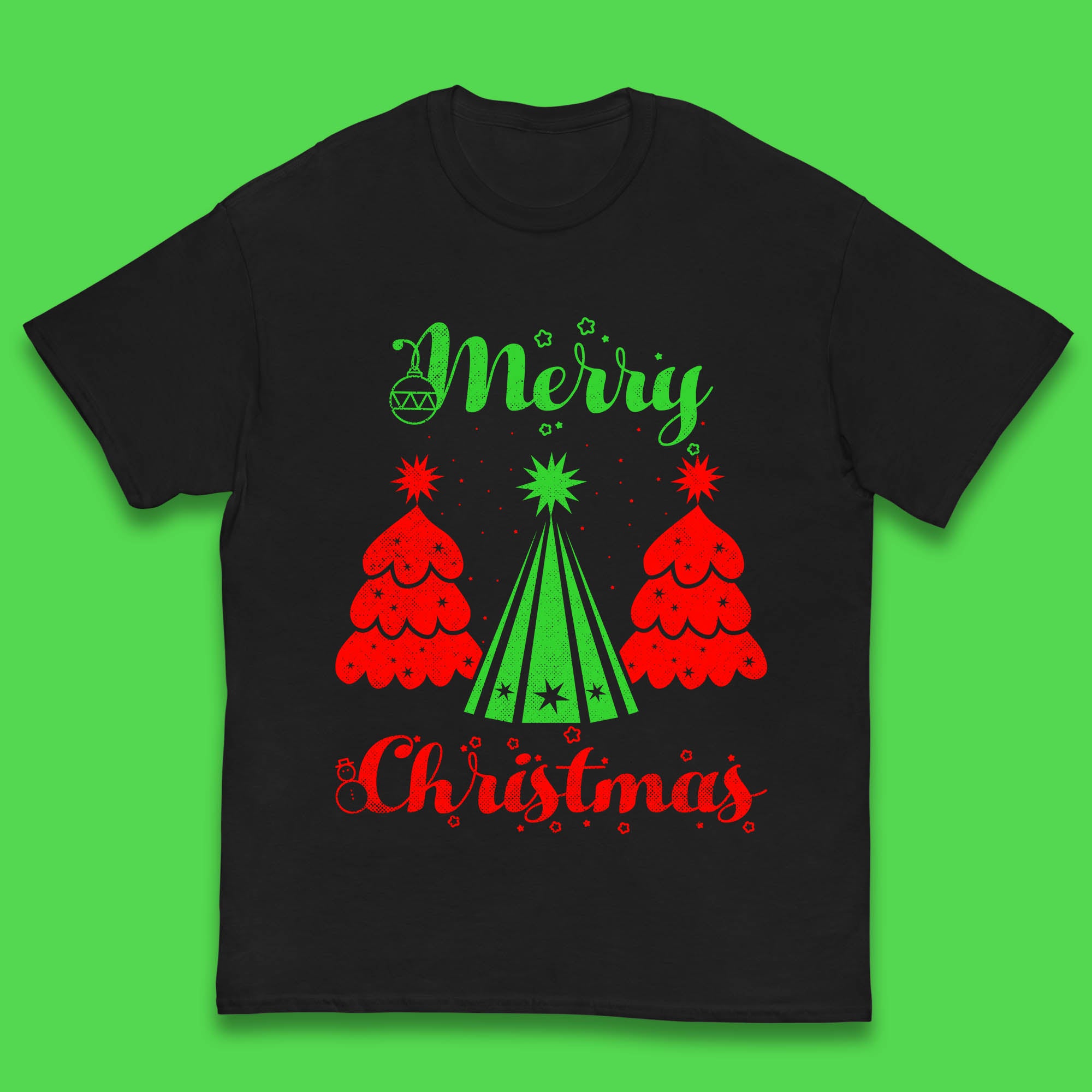 Merry Christmas Tree Kids T Shirt Christmas Top 100