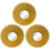 3 peças de espelhos dourados para decoração de parede, casa, quarto, banheiro, ornamento pendurado, suprimentos de artesanato, espelho decorativo de girassol dourado