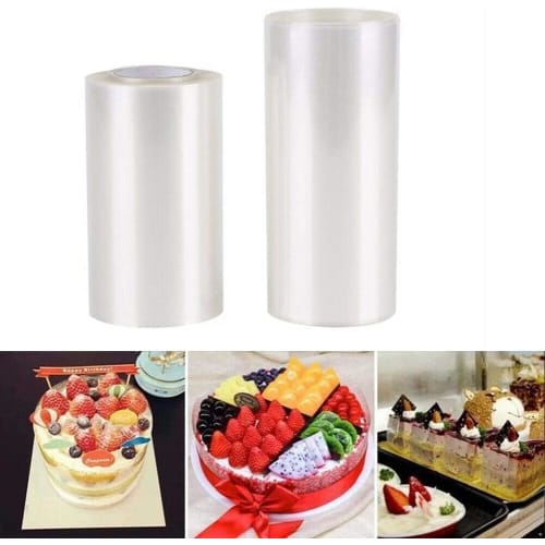 10cm Clear Cake Film, Mousse Film, Cake Collar, Cake Decoration, Baking Protector, DIY Wrapping, Decoration, Fixing