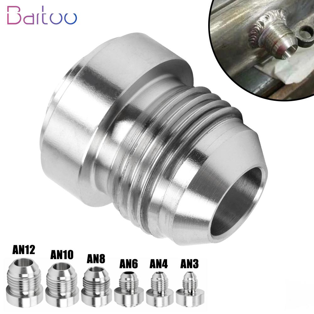 AN3 AN4 AN6 AN8 AN10 AN12 Stainless Steel Straight Male Weld Fitting Adapter Weld Bung Nitrous Hose Fitting HR069 Fuel System Fittings7