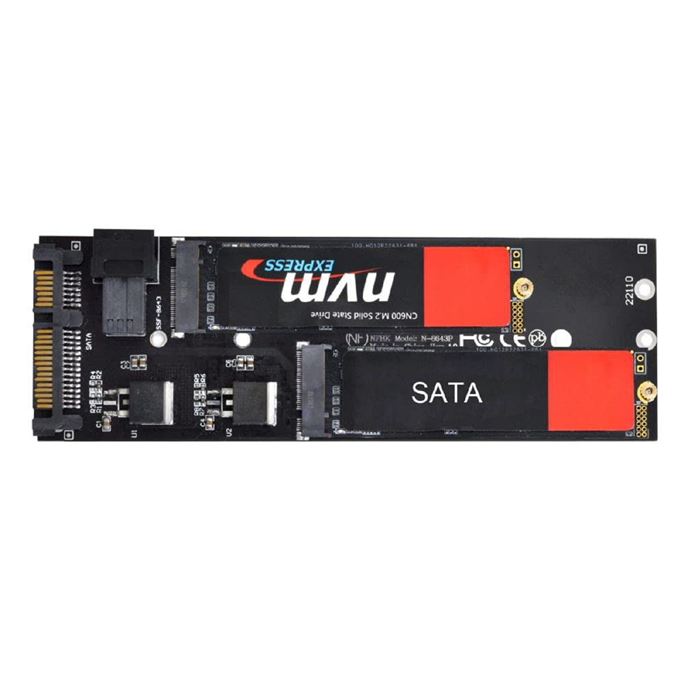 Cablecc SFF-8643 To U2 Kit NGFF M-Key To HD Mini SAS NVME PCIe SSD SATA Adapter for Motherboard