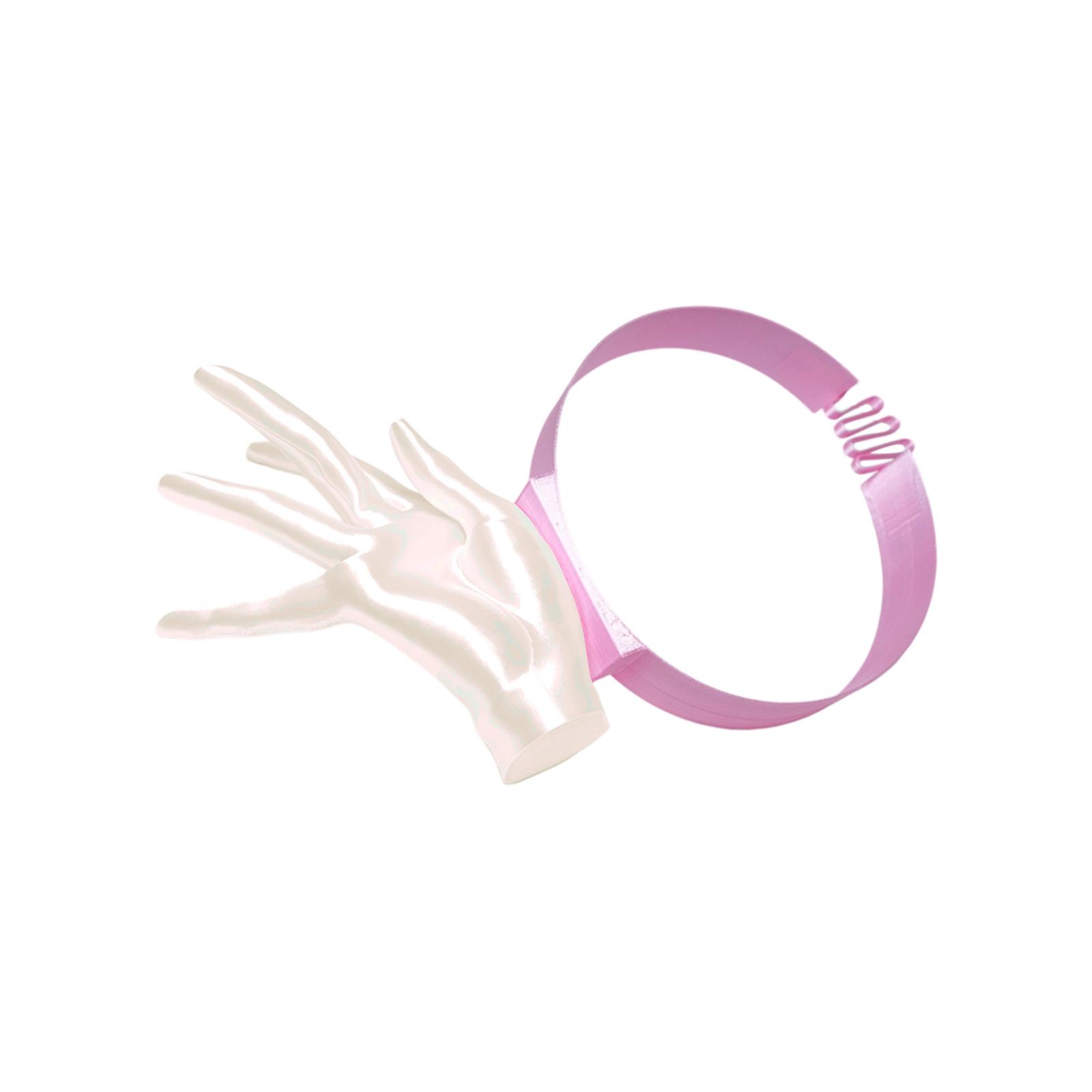 

3D Printed Hand Shape Sunshade Headband Flexible Adjustable Design Lightweight Durable Material Suitable for Various Head Sizes One Size розовый