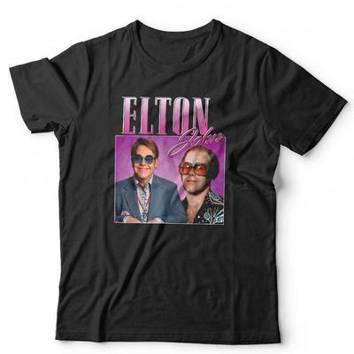 Elton John T-Shirt Wertschätzung Unisex Hommage Throwback Junggesellenabschied Junggesellinnenabschied Lustig