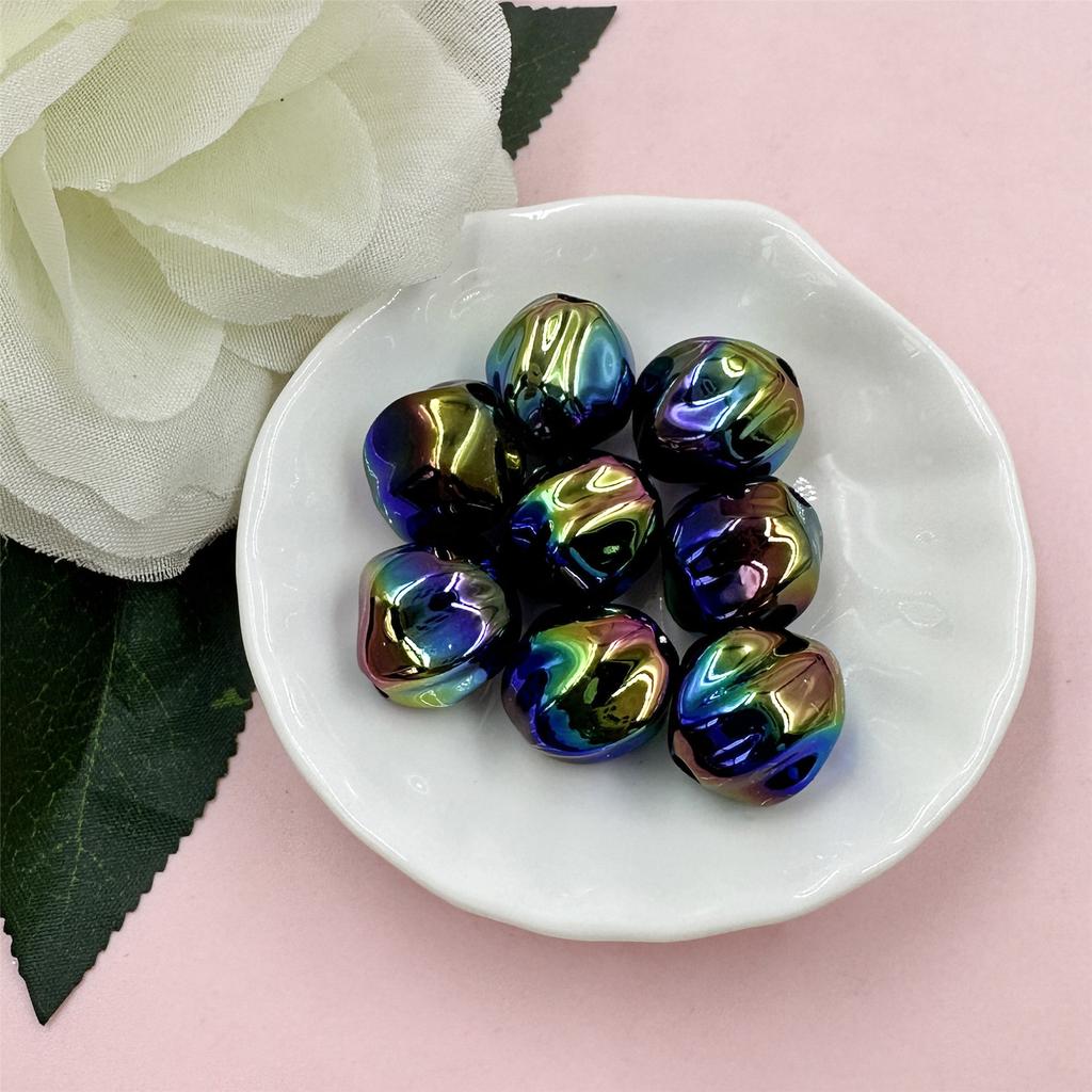 Jewely Accessories Magic Color Making Earrings Creative Beads Loose DIY Bracelets 21mm Fashion 15Pcs Heterotypic Acrylic