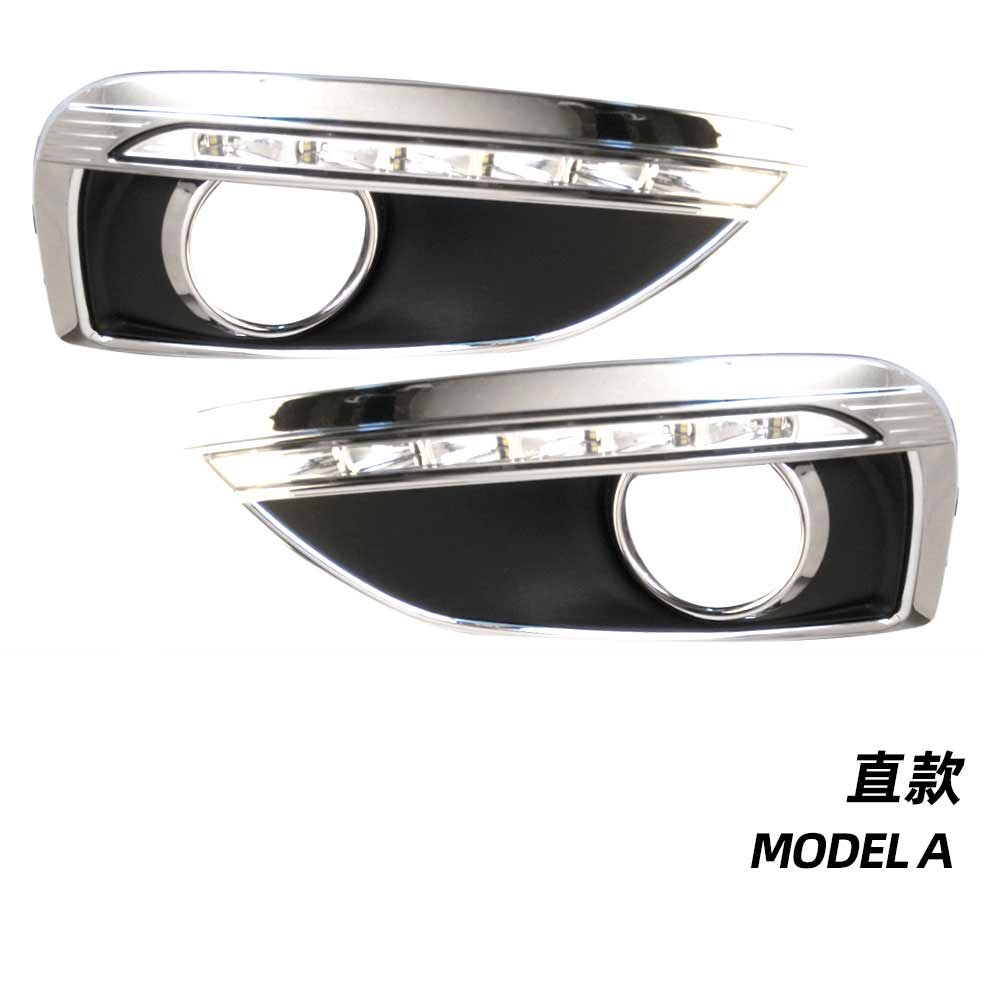 Car LED DRL Daytime Running Lights fog lamp cover For Hyundai IX35 2010 2011 2012 2013 Day light with yellow turn signal