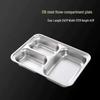 HANDUNYOU 316 Stainless Steel Divided Meal Tray