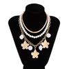 Imitation Pearl Imitation Pearl Snake Chain Choker Flower Clavicle Chain  Jewelry Accessories