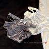 Lace Satin Low Waist Women's Briefs - Sexy French Style with Thin Straps