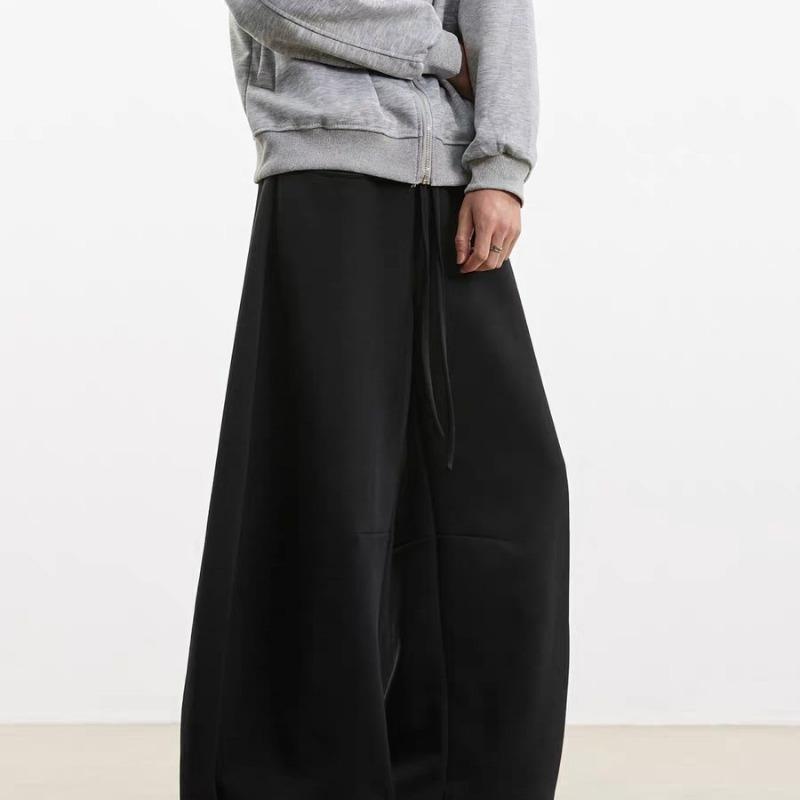 Pantaloni Larghi da Uomo Stile Retrò Americano con Coulisse
