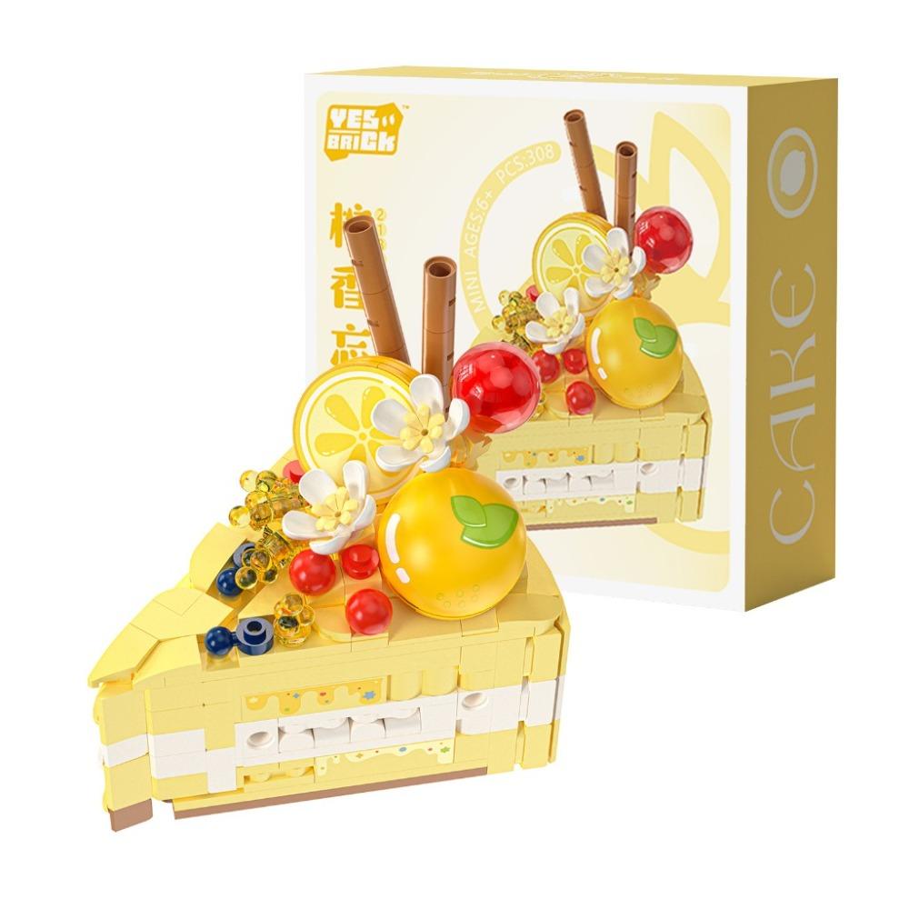 Handmade Dessert Building Blocks Birthday Cake Assembly Model Funny Block Toys