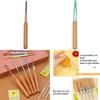 Handle Afghan Tunisian Crochet Hook Ergonomic Crochet Hook for Hair Braiding Rug Carpet Making Knitting Crocheting X3UC