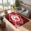 Tappeto in Velluto di Cristallo con Stampa Calcio Nottingham Forest, Comodo Assorbente d'Acqua Antiscivolo Tappeto per Pavimenti Interni