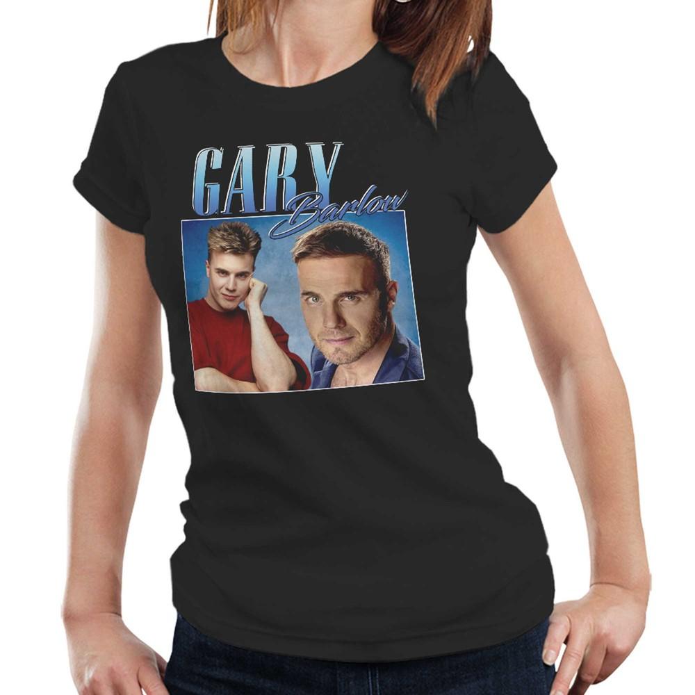 

Gary Barlow Tshirt Appreciation Semi Fitted Ladies Homage Throwback Stag Hen Do L