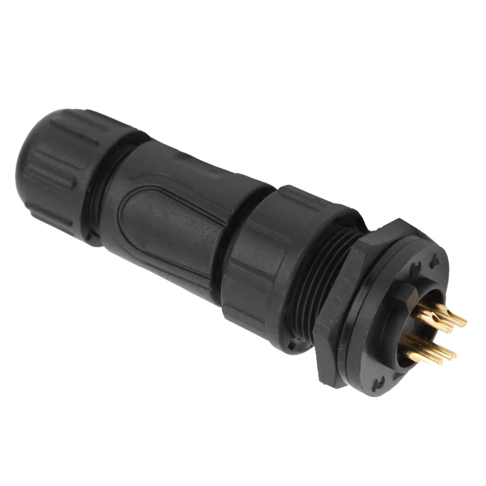 

Водонепроникний кабельний з єднувач 4-контактний різьбове блокування аксесуари для електричних дротів 10A 125V