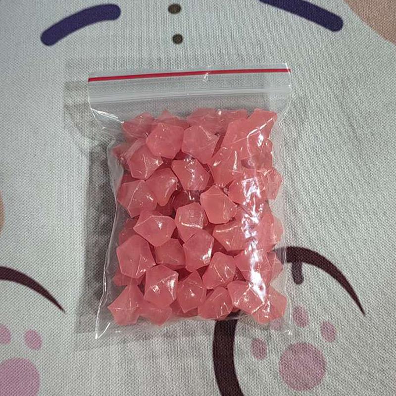 50Pcs Outdoor Luminous Stones Glow In Dark Garden Pebbles Fish Tank Decoration