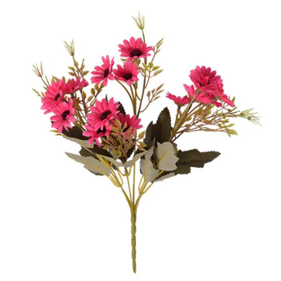 Künstliche Blumen 18 Sträuße Kunstseidenblumen-Sträuße Frühlings-Falsche Wildblumen mit Stiel für Vase Pflanzgefäß Blumengestecke Tischdekorationen