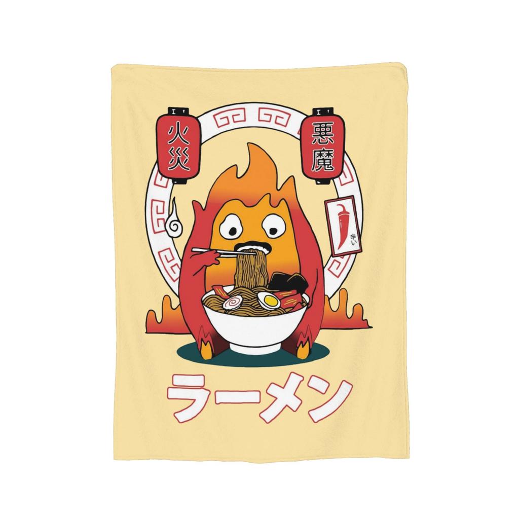 Susuwatari Rußgeister M-Mononoked Decke Fleece Winter Aways Prinzessinnen G-Ghibli Warmes Überwurf für Sofa Bettdecke