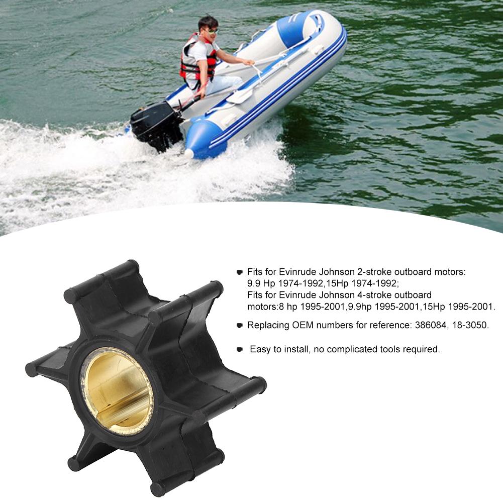 Außenbordmotor Wasserpumpe Impeller Teil 386084 Passend für Evinrude Johnson 2-Takt 4-Takt 9.9 15 PS