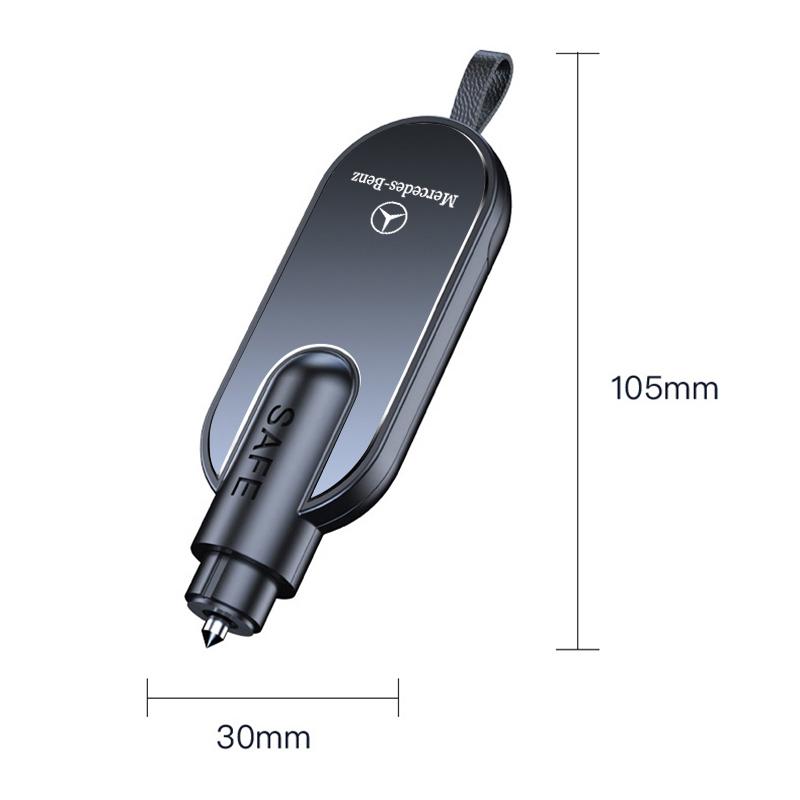 MEA4 2 In 1 Car Safety Escape Hammer Emergency Window Breaker Rescue Cutter Tool For Mercedes-Benz GLC X253 X254 C-Class W205 W206