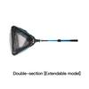Fishing Net Folding Landing Net Collapsible Fishing Nets with Telescopic Pole Handle Durable Rubber Coating Knot less Mesh