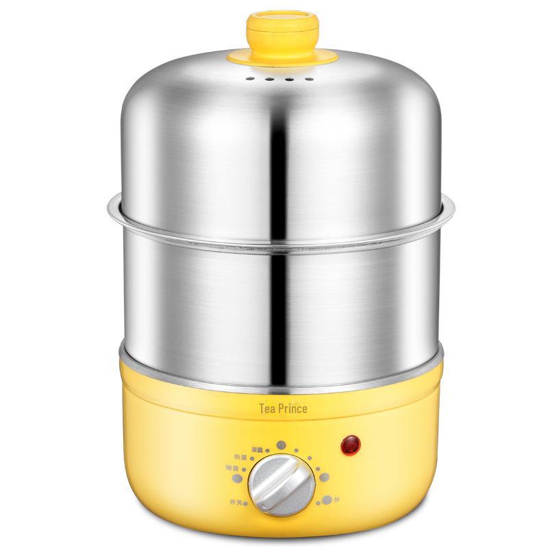 Stainless Steel 304 Multifunctional Double-Layer Egg Steamer and Boiler for Household Use