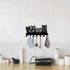Owl Shaped Key Holder Wall Hook, 24.9cm Metal Coat Hat Hook for Hallway Office Kitchen Bathroom Indoor Decor