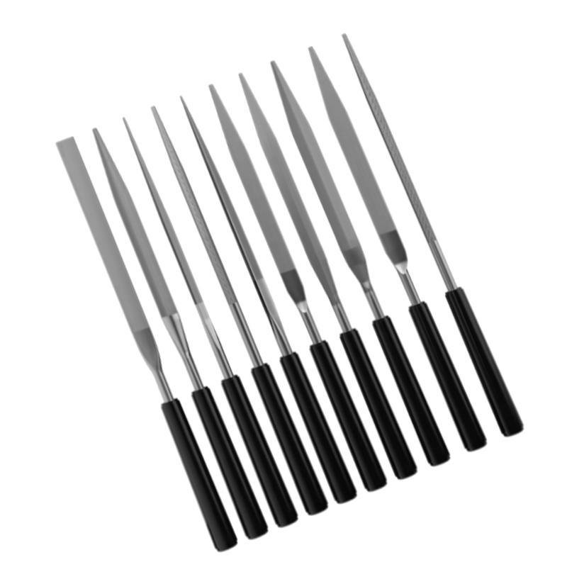 Fine Toothed File Set for Fine Tuning & Polishing Precise Metal Sculpting 10pcs CN