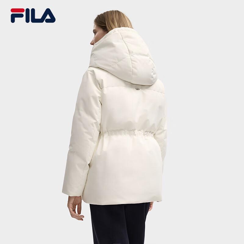 FILA Women's Mid-Length Hooded Down Jacket