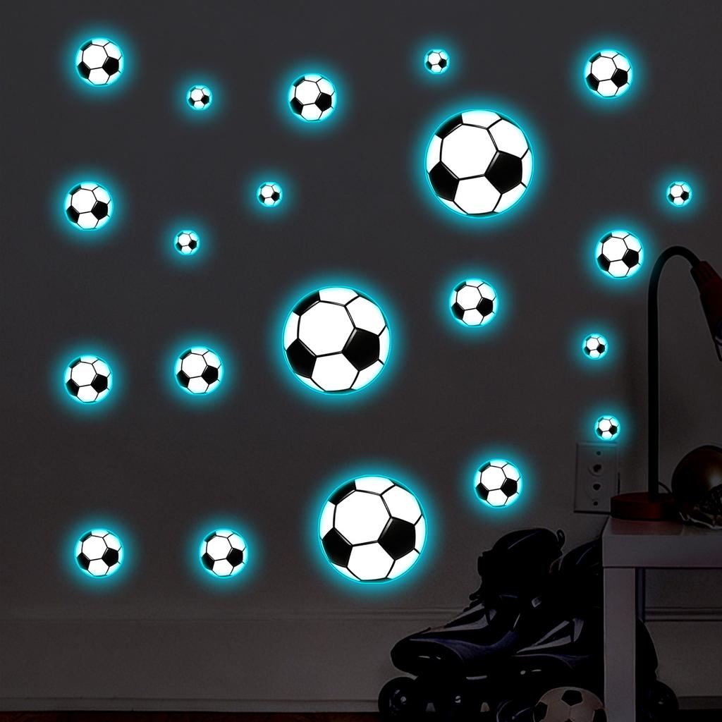 Kreativní noční světlo Fotbal Dětský pokoj Ložnice Obývací pokoj Zkrášlení stěny Dekorace Samolepky