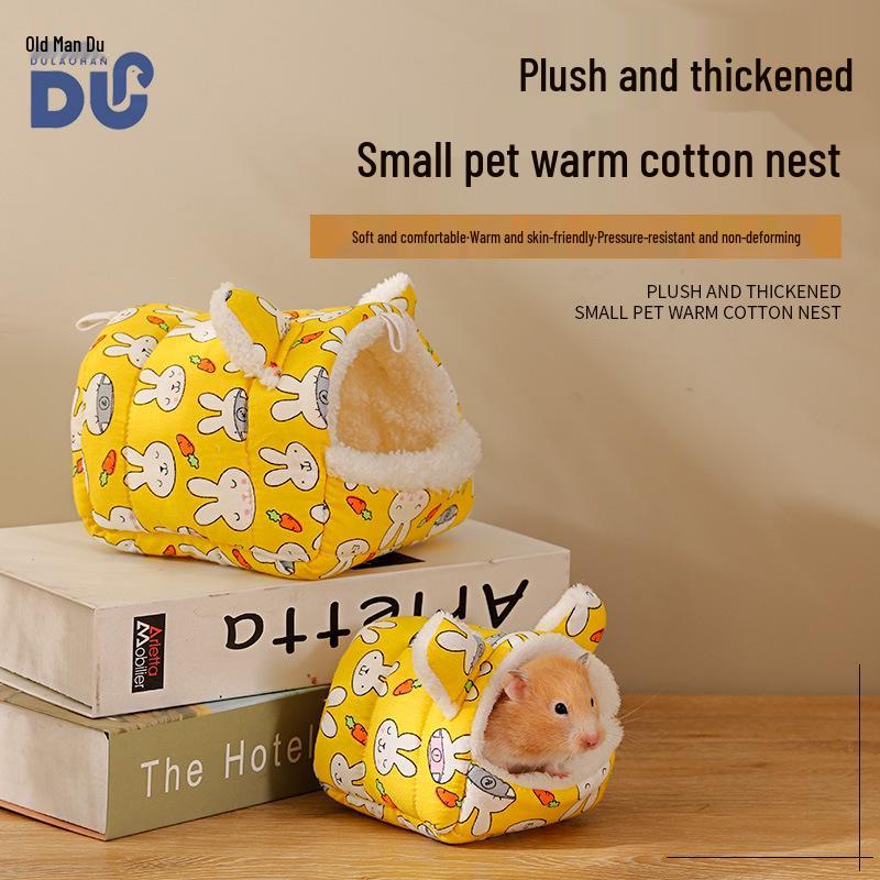 Golden Hamster Cotton Nest: Four-Season Warm Nest for Small Pets
