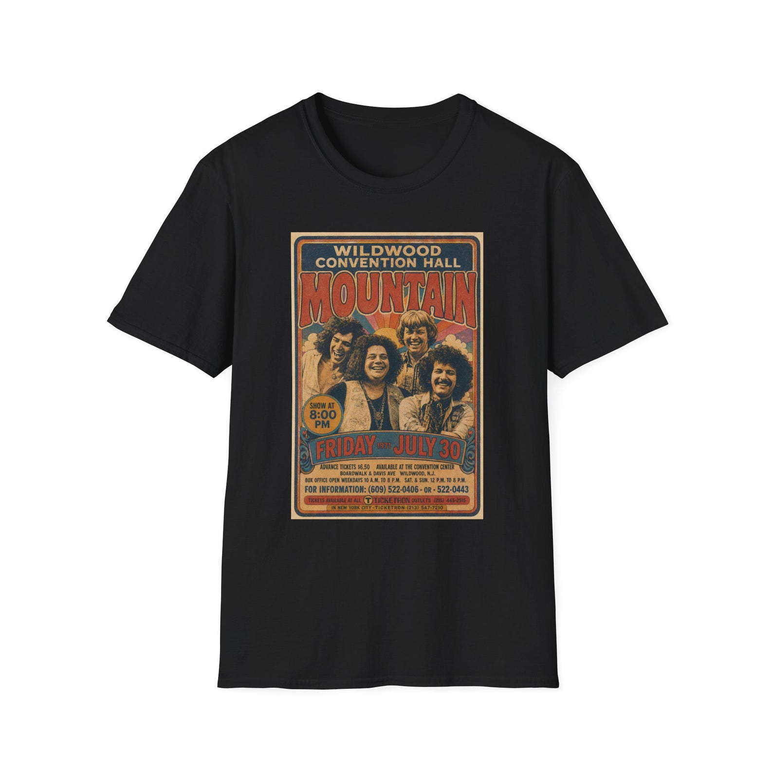Mountain band Wildwood concert poster fan fiction T-Shirt 4XL