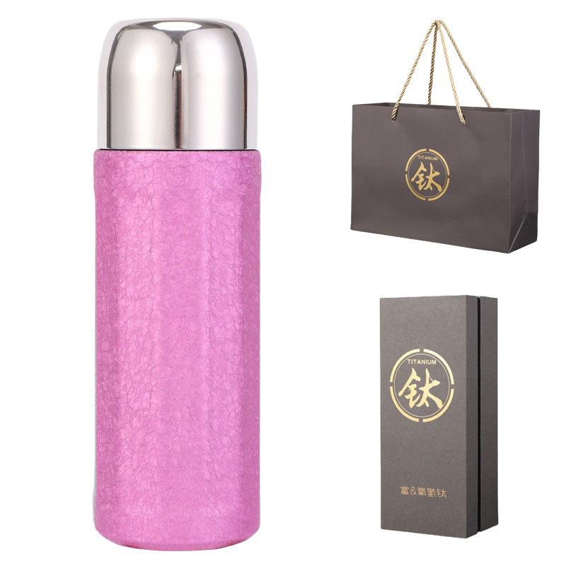 

Новая двухслойная вакуумная термокружка из чистого титана для разделения чая, портативная холодная термокружка 450ML