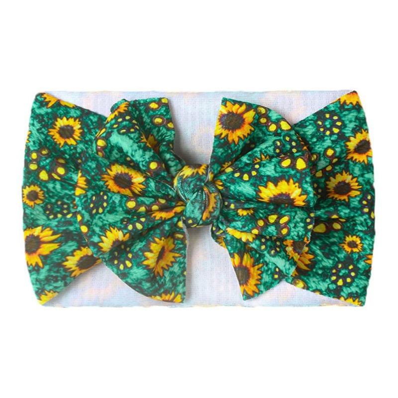 New Baby Hair Accessories, Children's DIY Fabric Headband, Baby Printed Bow Headband Headscarf
