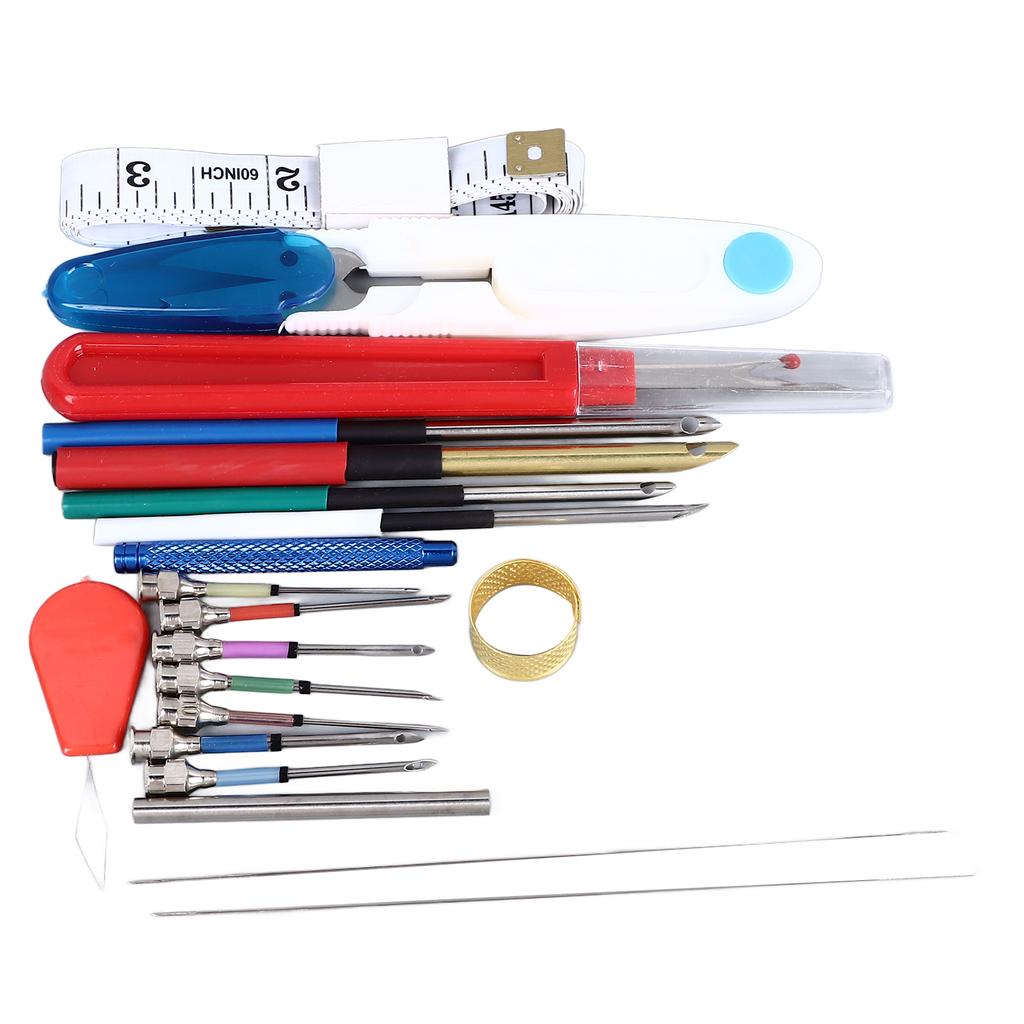20 Pieces Punch Needle Kit Needle Threaders Embroidery Poking Cross Stitch Tools Punch Needle