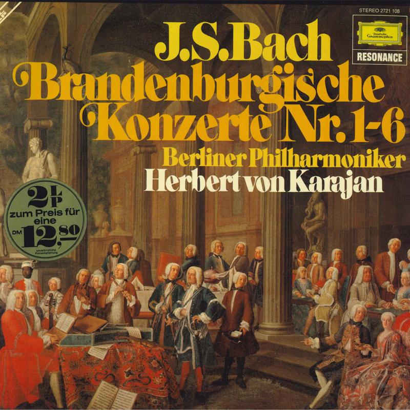 

LP Record HERBERT VON KARAJAN, BERLINER PHILH - J S Bach Brandenburgische Konzerte 2721108 DEUTSCHE GRAMMO Germany Classical Used