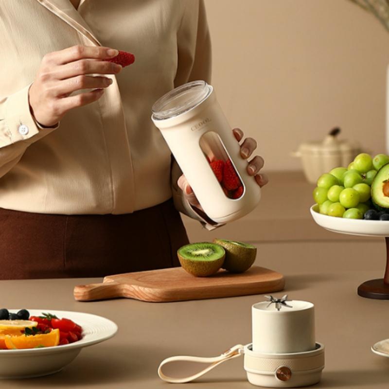 350ml přenosný mixér s 10 lopatkami mini elektrický odšťavňovač USB nabíjecí multifunkční mixéry na ovoce stroj na výrobu smoothies extraktory