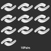 10 Pairs Per Set Silicone Eyeglasses Ear Hooks Elastic Non-Slip Eyewear Ear Grips High Quality Soft Glasses Retainers Set