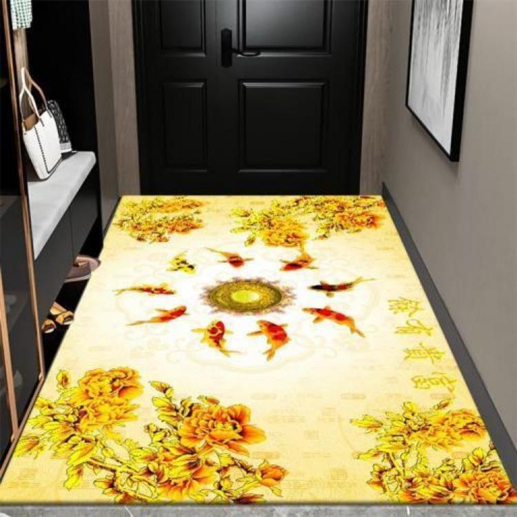 New Chinese Style Living Room Large Area Carpet Entrance Bedroom Carpet Anti Slip and Dirt Resistant