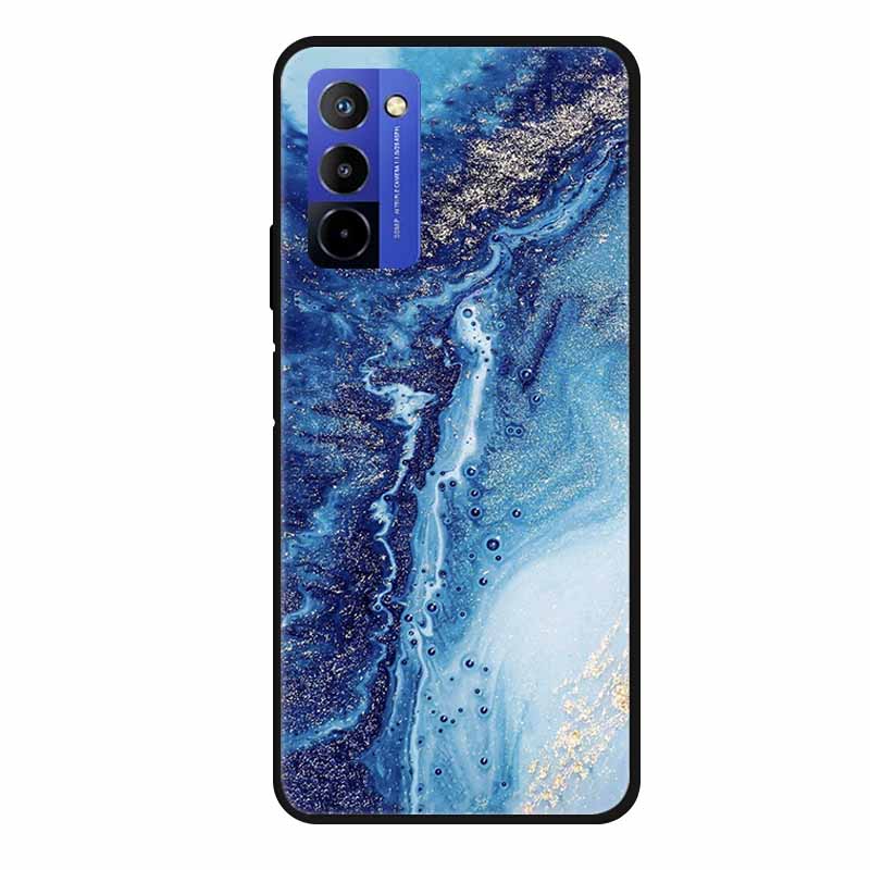 Für Wiko 10 Hülle Marmor 6,75" TPU Weiches Silikon Rückseite Handyhülle für Wiko 10 Wiko10 Coque Cartoon Antischock Stoßfest Funda