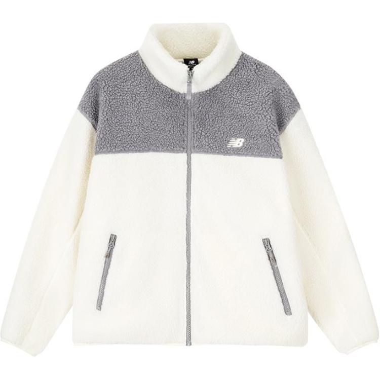 New Balance Velvet feel Coat Women s Gray White AWJ33334-TAG XL
