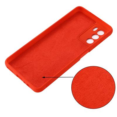 Liquid Silicone Case for ZTE Blade V40 Vita,Soft Lining Anti-Scratch Phone Cover with Strap
